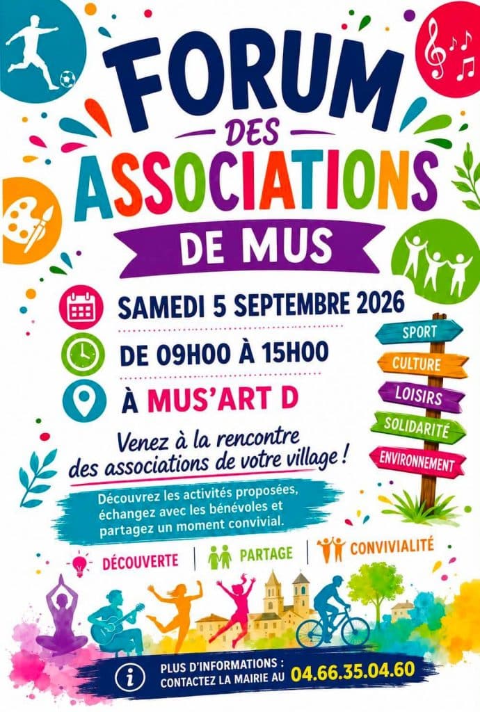📣 FORUM DES ASSOCIATIONS DE MUS